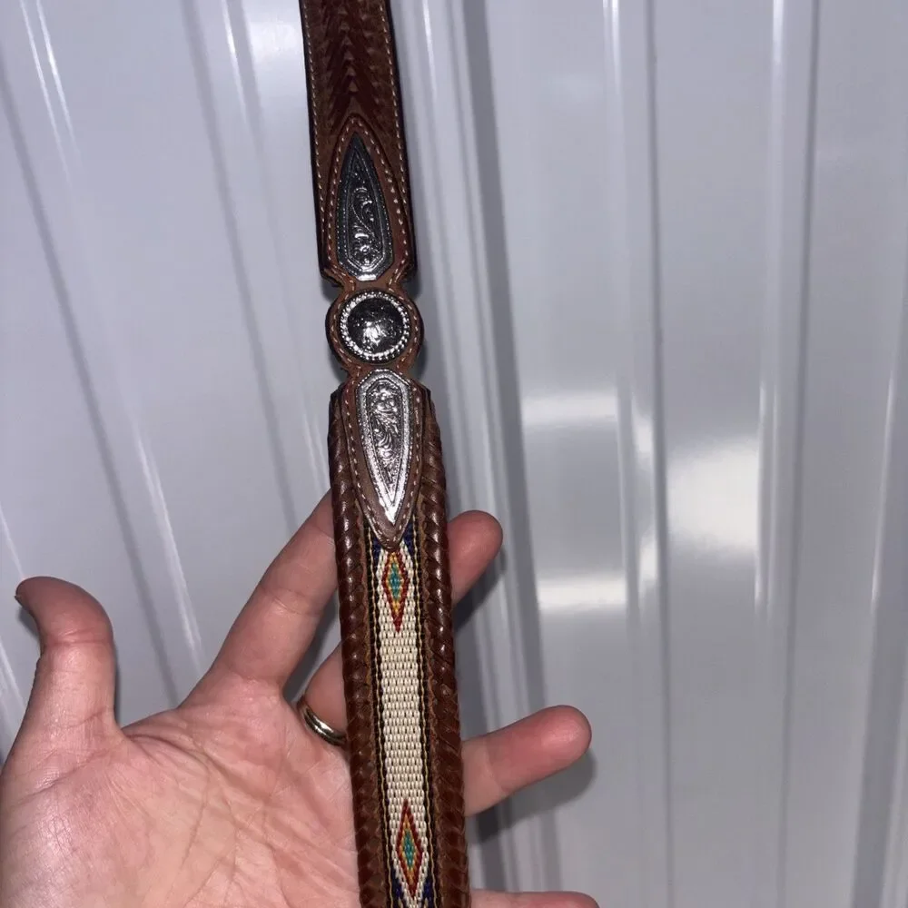 Justin Leather Western Belt Size 32